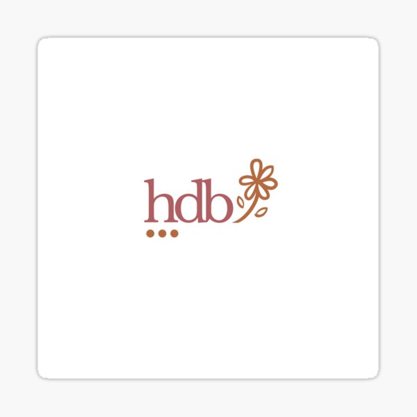 hdb white Sticker