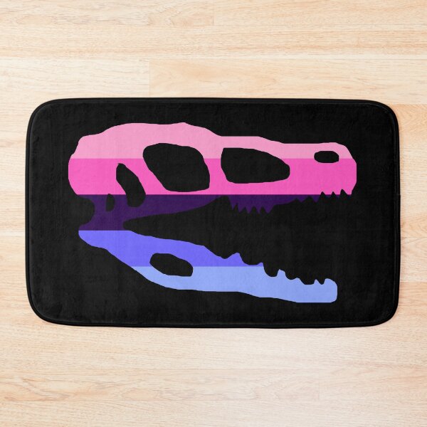 Item preview, Dinosaur Velociraptor Skull in Omnisexual Pride Flag Colors  designed and sold by CaelanPride.