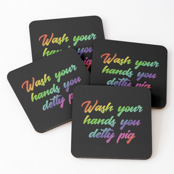 Item preview, Wash your hands you detty pig designed and sold by doodle189.