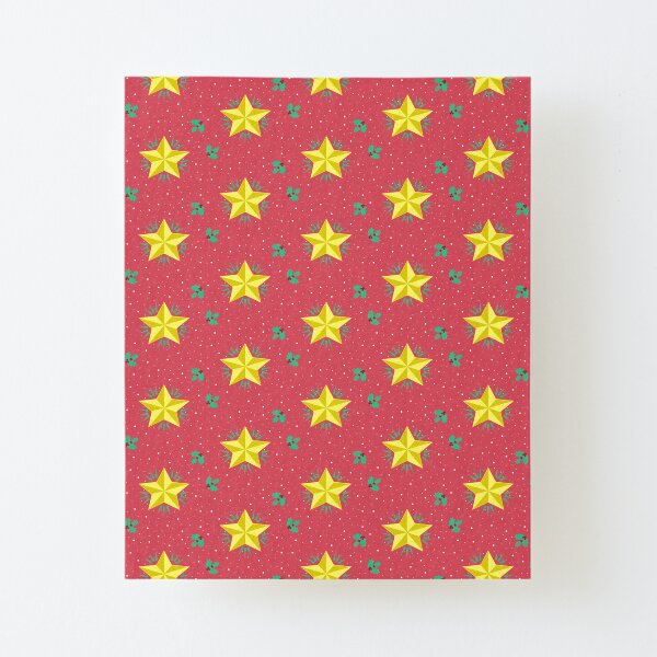 Christmas star Canvas Mounted Print