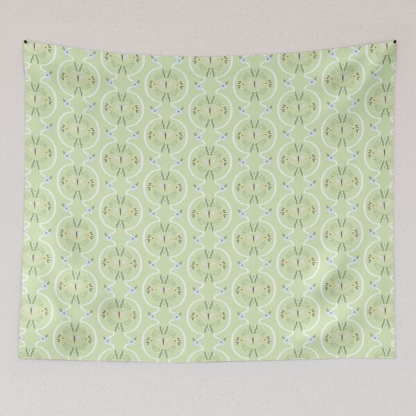 Item preview, Butterfly Garden on Celery Green designed and sold by Rochelle Rae Design.