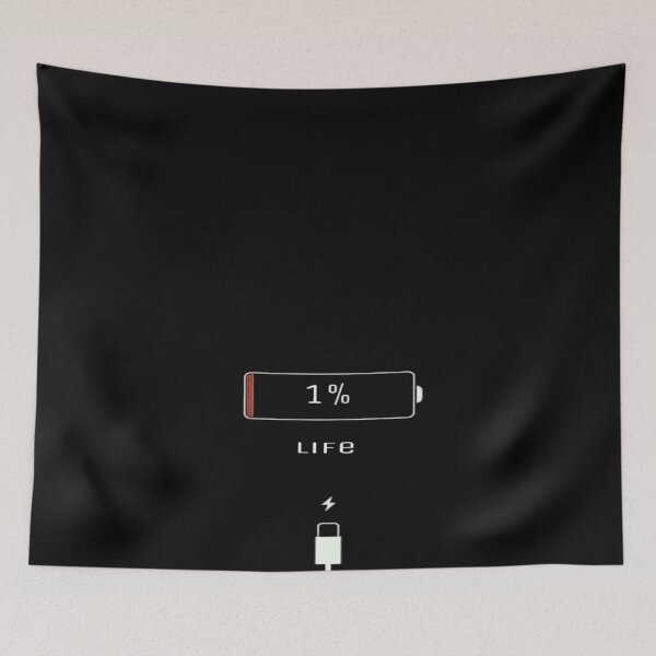Item preview, Batería baja: 1% de teléfono inteligente designed and sold by NewDesignFR.