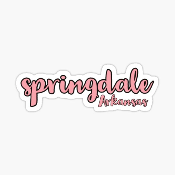 Springdale Arkansas Sticker