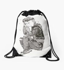 Sleepy Punk Drawstring Bag