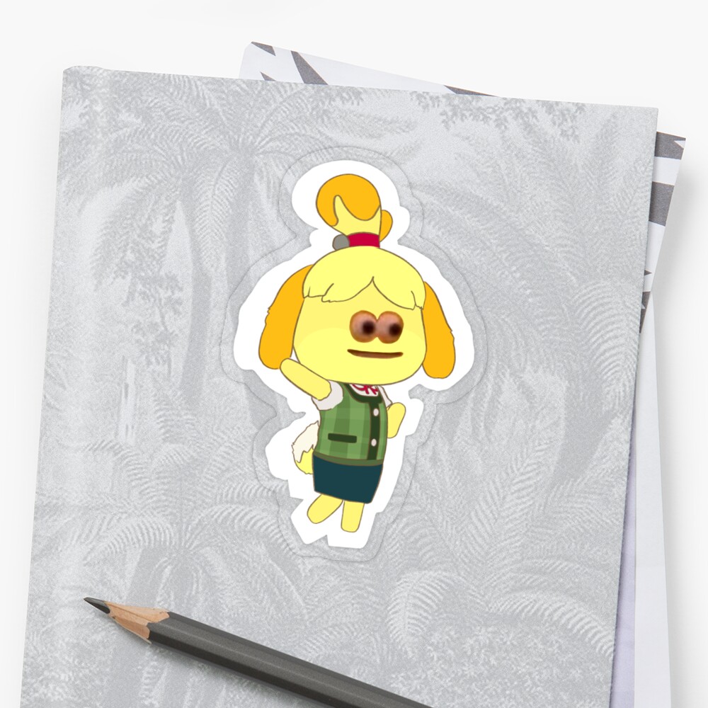 "cursed isabelle " Sticker by mothsick | Redbubble