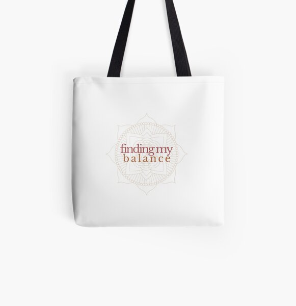 finding my balance All Over Print Tote Bag