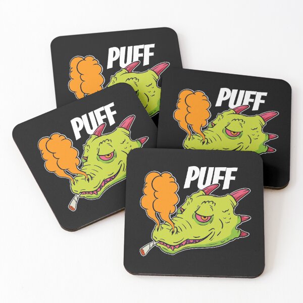 Item preview, Dragon Smoking Weed Marijuana Leaf - Puff Puff Dragon designed and sold by Crapt.