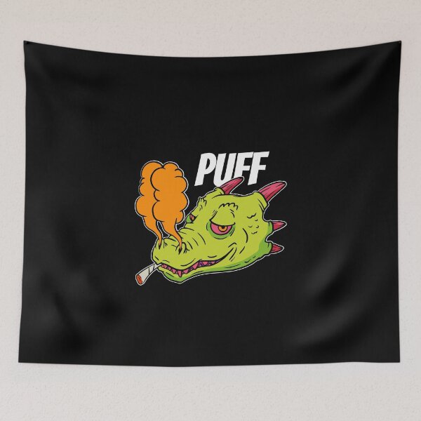 Item preview, Dragon Smoking Weed Marijuana Leaf - Puff Puff Dragon designed and sold by Crapt.