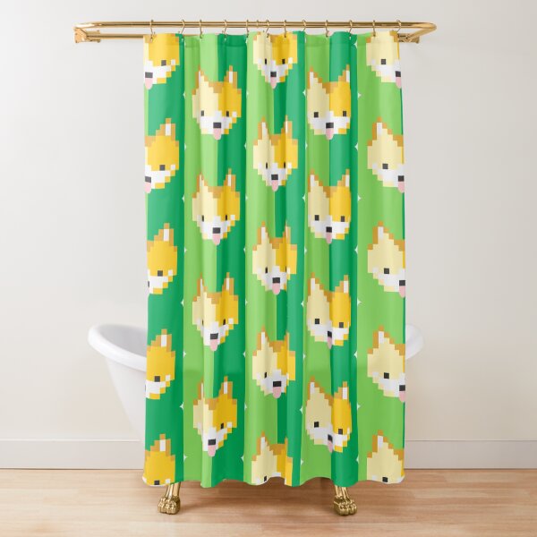 Shiba pixel Cortina de ducha