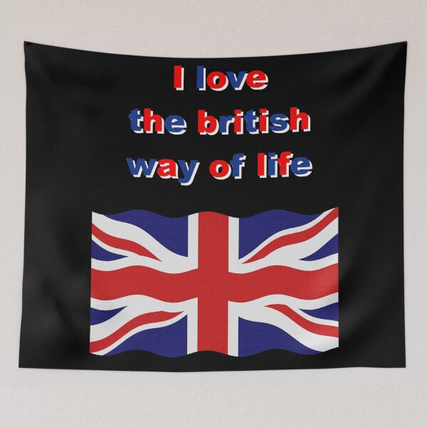 Item preview, british way, british flag, love britain gifts brits designed and sold by Kirei-Lily.