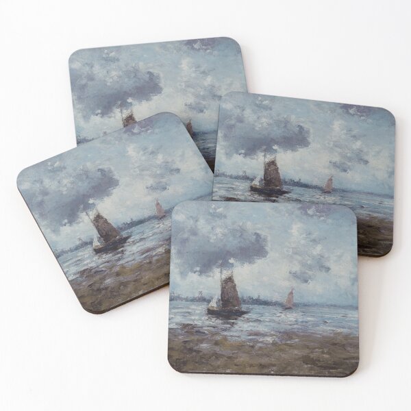 Item preview, George Boyle - Sailboats in an Estuary designed and sold by Rehs.