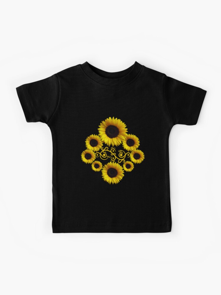 Camiseta para niños «Girasoles con adornos, girasol, flores florales» de  rhnaturestyles | Redbubble