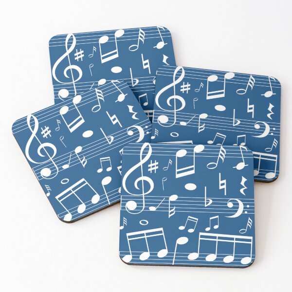 Item preview, Dancing Music Notes - Classic Blue designed and sold by infinitetango.