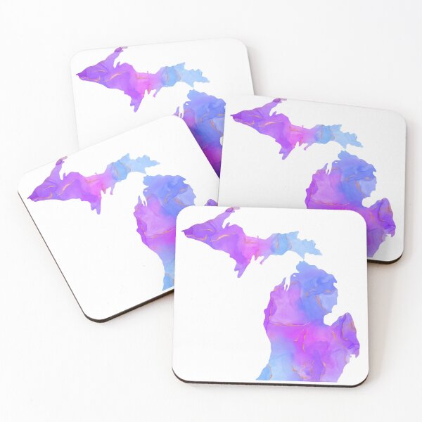 Item preview, Michigan in Alcohol Ink designed and sold by BellaLouDesigns.