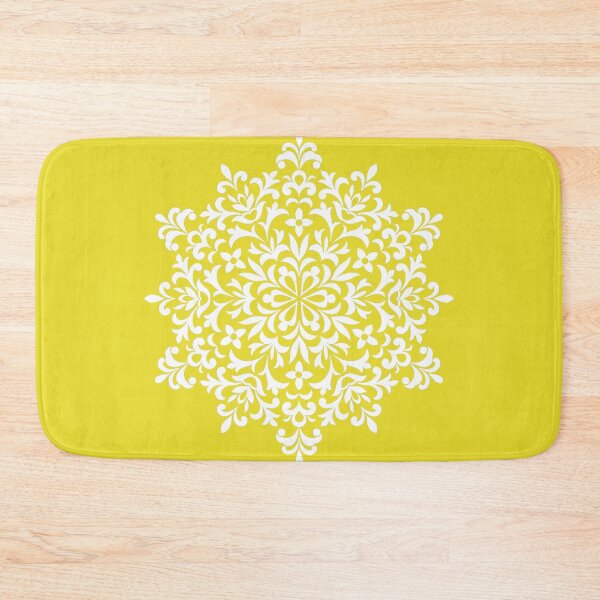 Item preview,  Ethnic Floral Kaleidoscope in Yellow and White  designed and sold by IcArtsyOrigin8.