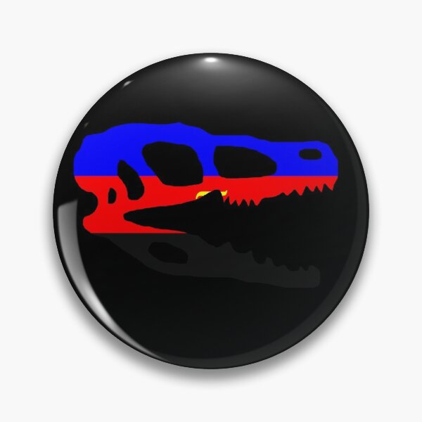 Item preview, Dinosaur Velociraptor Skull in Polyamorous Pride Flag Colors  designed and sold by CaelanPride.