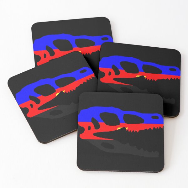 Item preview, Dinosaur Velociraptor Skull in Polyamorous Pride Flag Colors  designed and sold by CaelanPride.