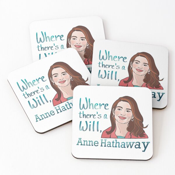 Item preview, “Where There’s A Will, Anne Hathaway” Fan Art designed and sold by Erica Leigh.