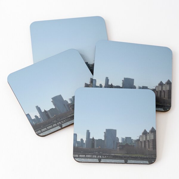 Item preview, Ferry Terminal, Train Terminal, Jersey City Skyline, Hoboken Skyline, Hudson River, Hoboken, New Jersey designed and sold by lenspiro.