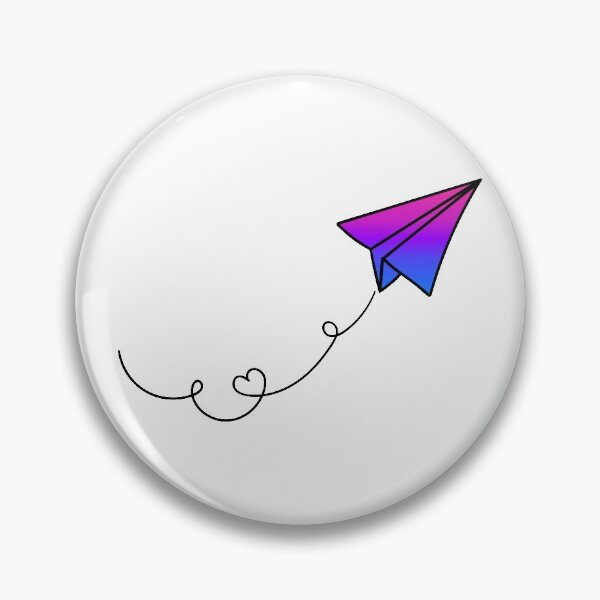 Bi Pride Flag Airplane Pin