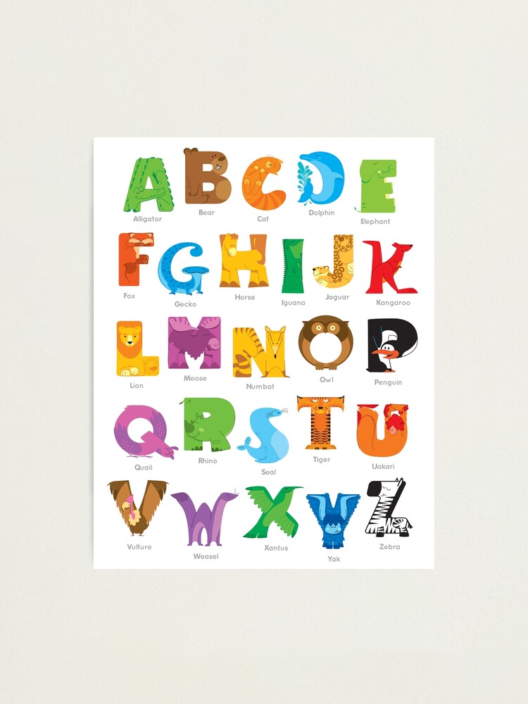 Alphabet Letters Kids Hd Transparent, Letter A Cartoon Cute Animal