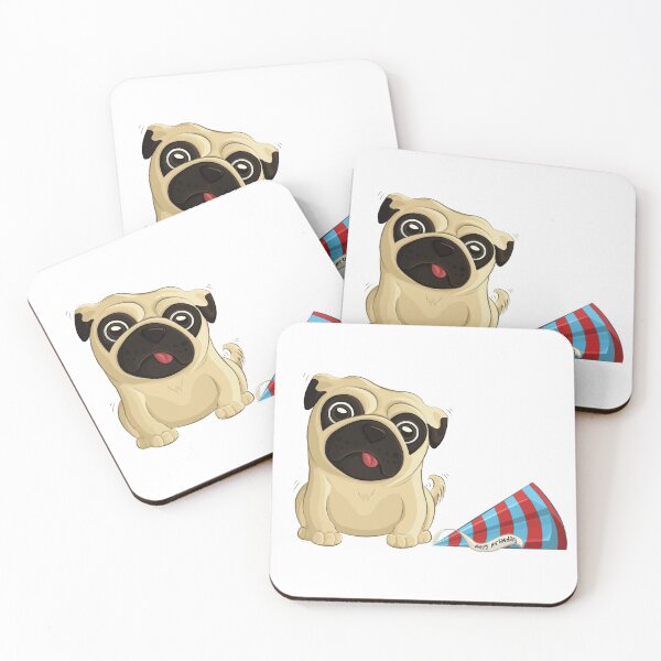 Item preview, Birthday Pug 2 designed and sold by Angele Gougeon.