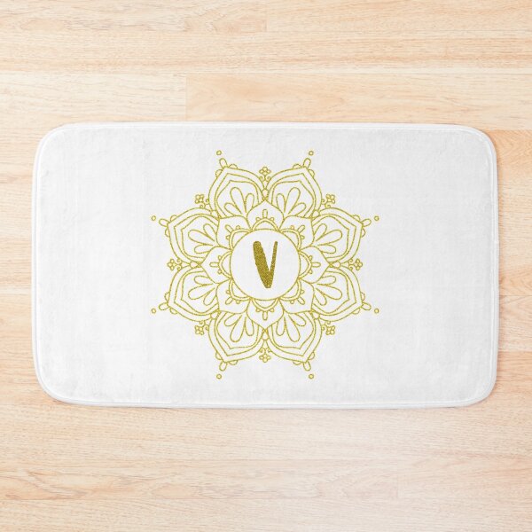 Item preview, Glitter Monogram Mandala Art - Letter V designed and sold by MysticMagpie.