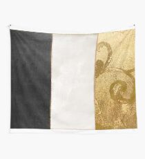 Fashion Gold and Black Flag France Wall Tapestry