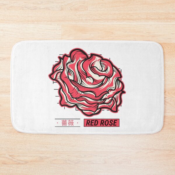 Item preview, Japanese Style Drawn Red Rose  designed and sold by Crapt.