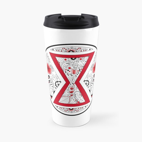 Black Widow Mandala Travel Mug