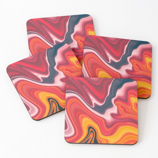 Item preview, Ocean Sunset Paint Pour designed and sold by CurlyWurl.