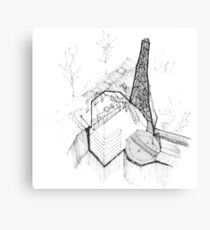 Forgotten Spaces Chimney Canvas Print