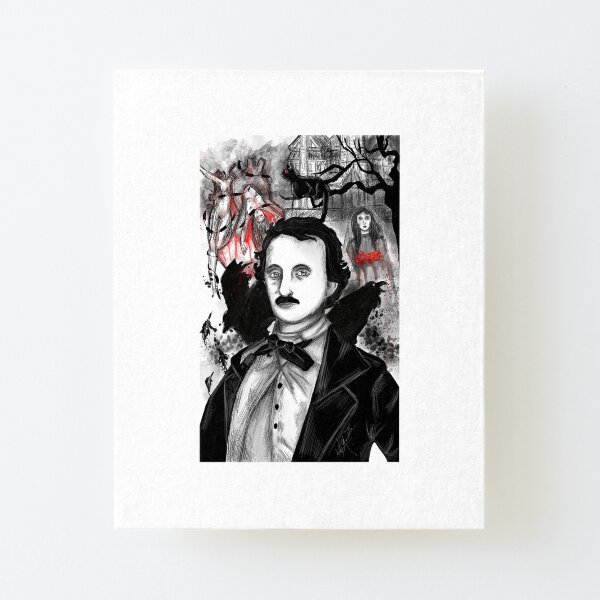 Edgar Allan Poe Canvas Mounted Print