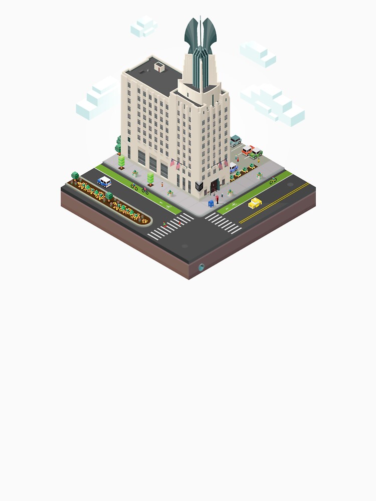 City Blocks: Times Square Building (Rochester, NY) by MetroPosters