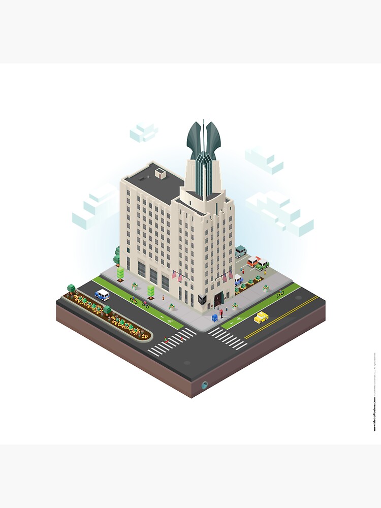 City Blocks: Times Square Building (Rochester, NY) by MetroPosters