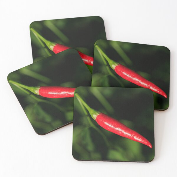 Item preview, Red cayenne on green background designed and sold by olena2552.