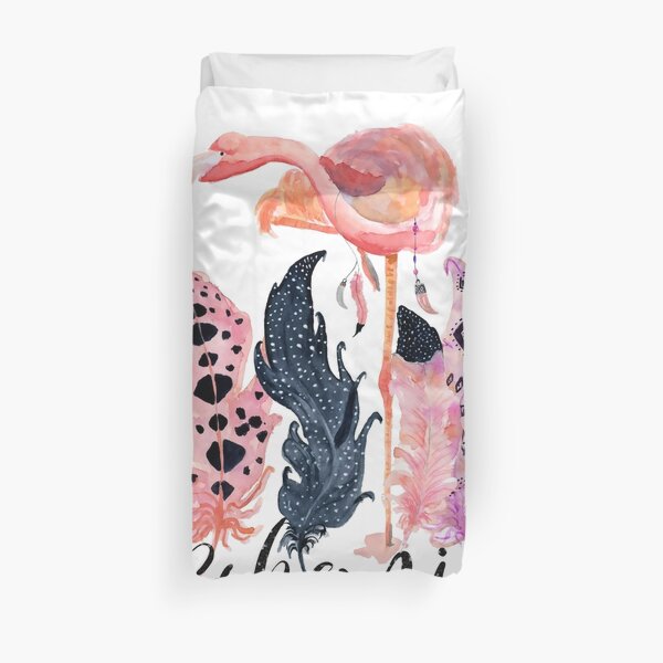 Bohemian Flamingo – Miss Abigail Duvet Cover
