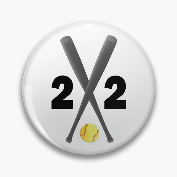 Item preview, Softball number 22 - twenty two with bats and ball designed and sold by AllShirts21.