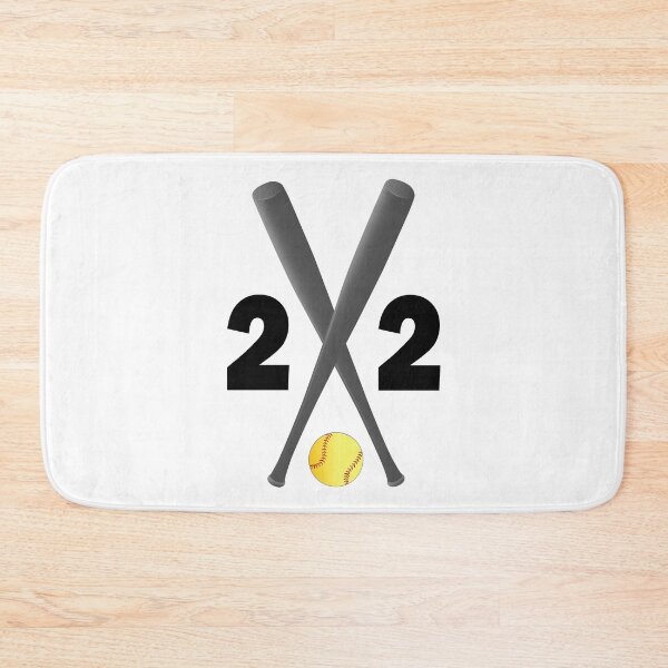 Item preview, Softball number 22 - twenty two with bats and ball designed and sold by AllShirts21.