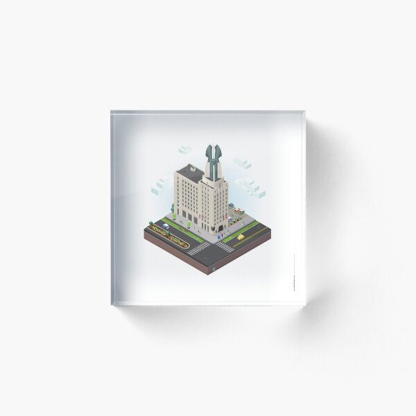City Blocks: Times Square Building (Rochester, NY) Acrylic Block