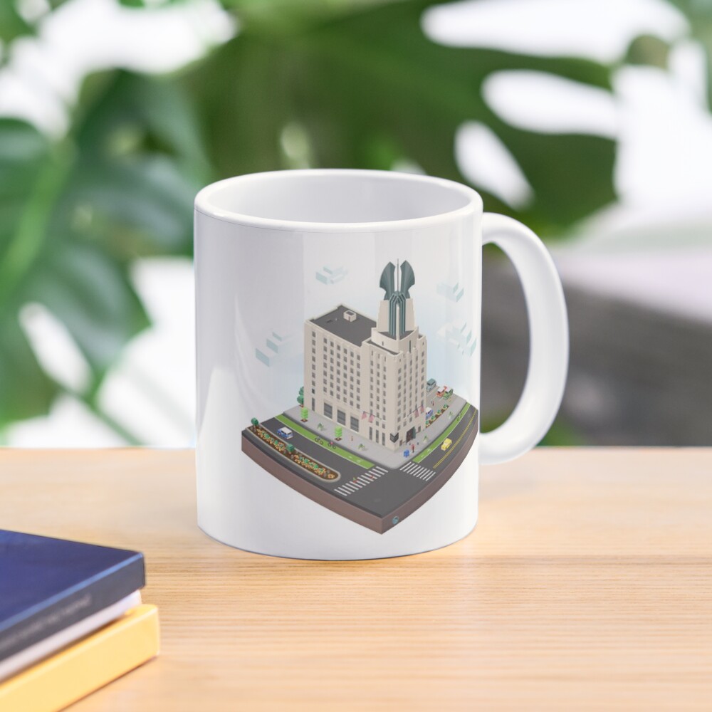 City Blocks: Times Square Building (Rochester, NY) Mug