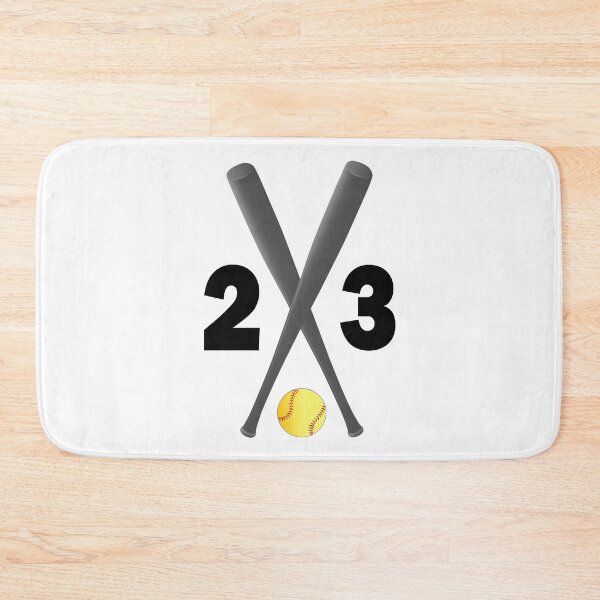 Item preview, Softball number 23 - twenty three with bats and ball designed and sold by AllShirts21.