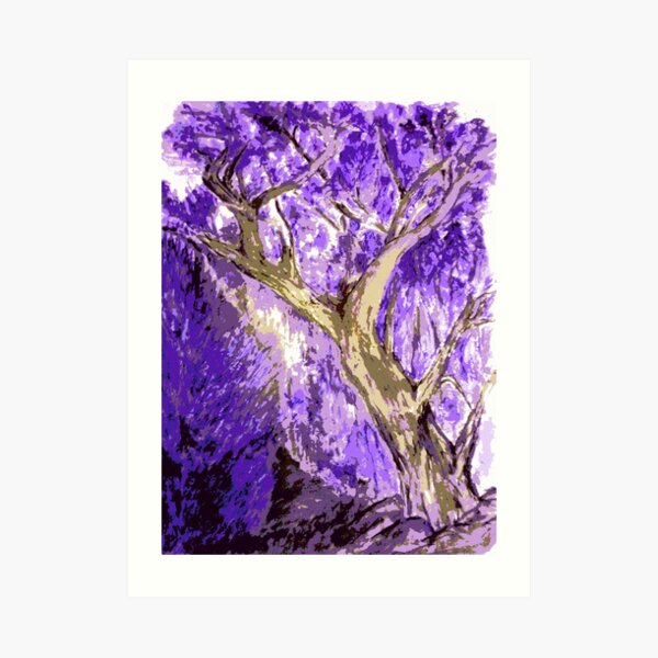 Rick's tree purple Art Print