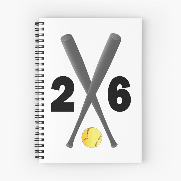 Item preview, Softball number 26 - twenty six with bats and ball designed and sold by AllShirts21.