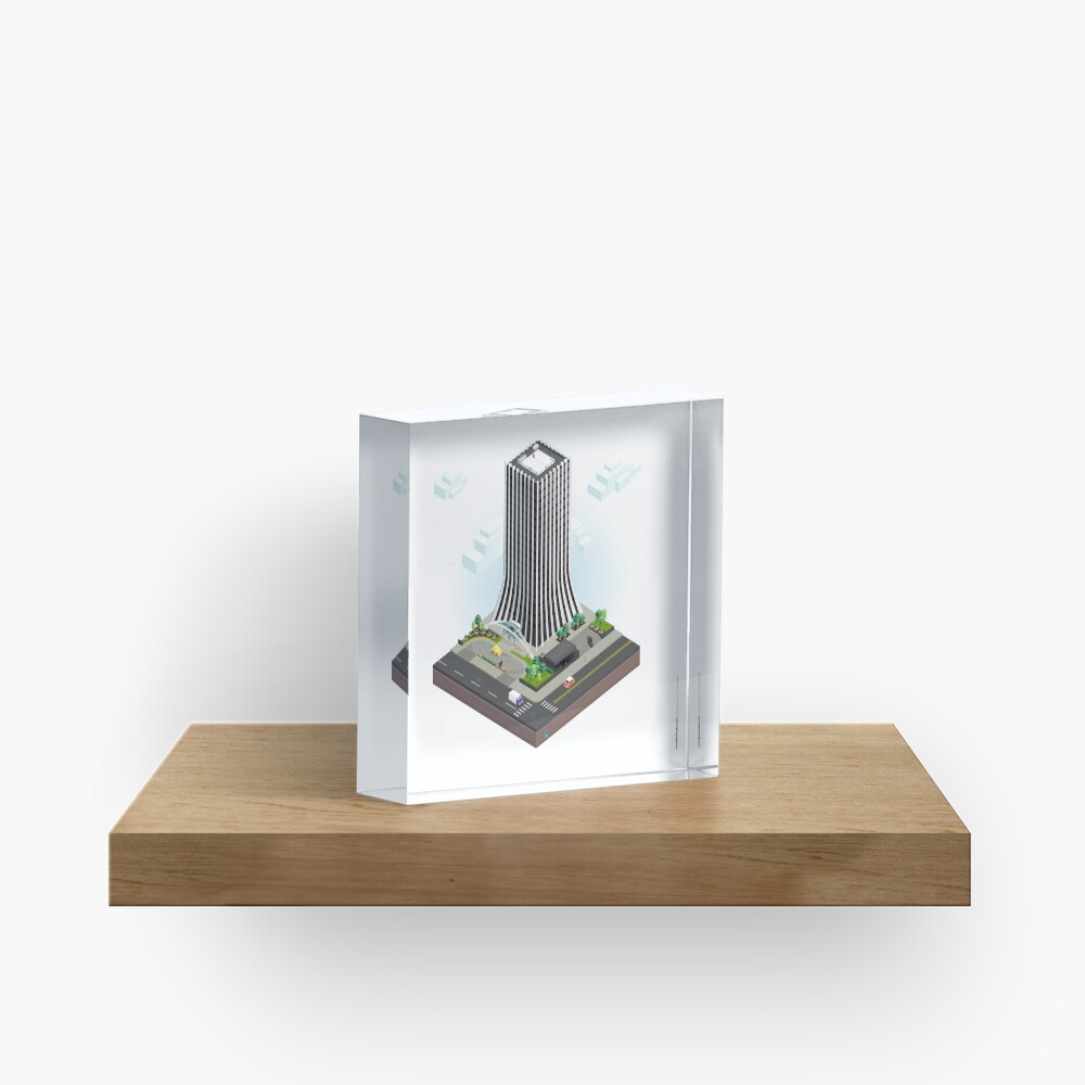 City Blocks: The Metropolitan Building (Rochester, NY) Acrylic Block