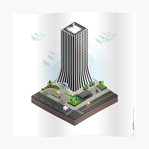 City Blocks: The Metropolitan Building (Rochester, NY) Poster