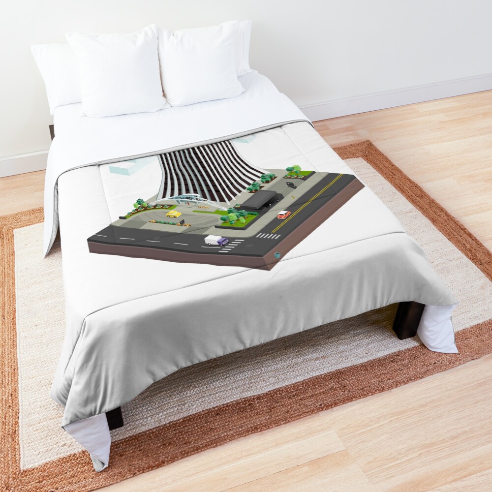 City Blocks: The Metropolitan Building (Rochester, NY) Comforter
