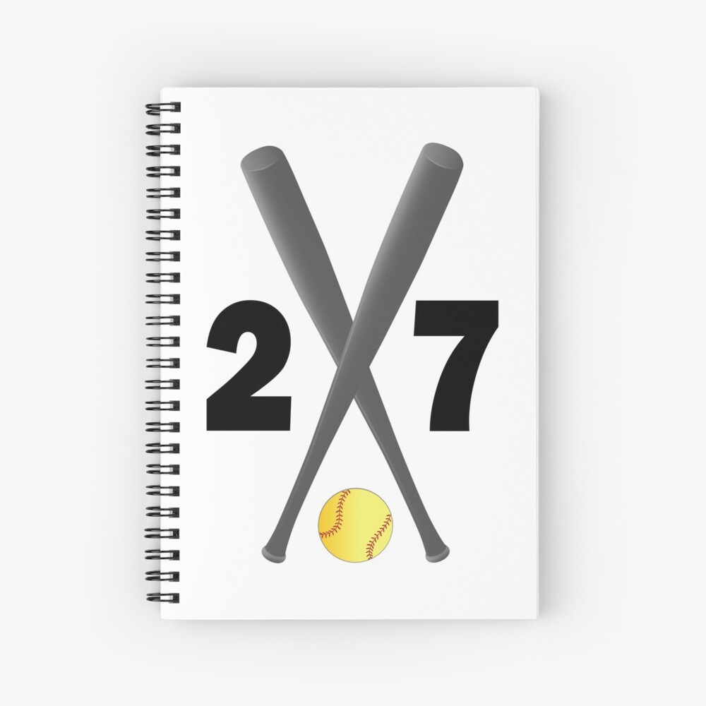 27 Journal: A Softball Jersey Number #27 Twenty Seven Notebook For Writing  And Notes: Great Personalized Gift For All Players, Coaches, And Fans