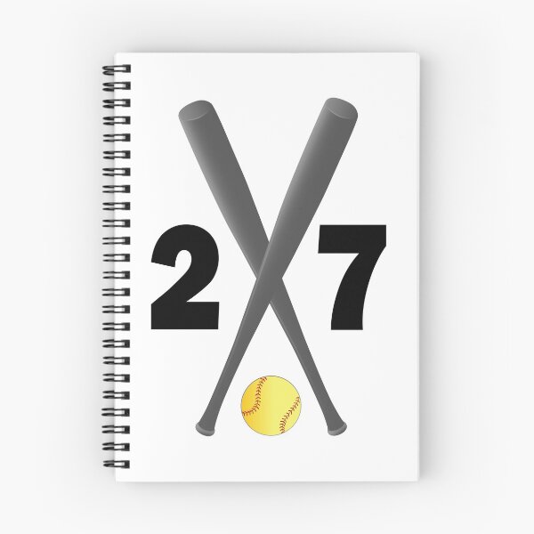 Item preview, Softball number 27 - twenty seven with bats and ball designed and sold by AllShirts21.
