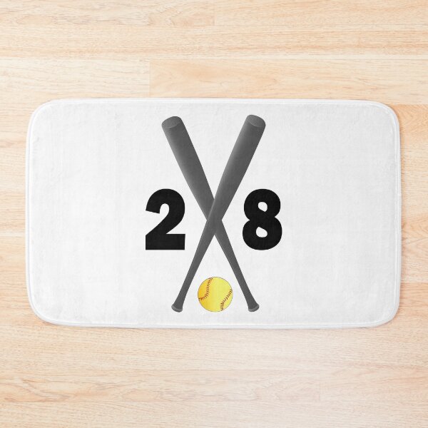 Item preview, Softball number 28 - twenty eight with bats and ball designed and sold by AllShirts21.